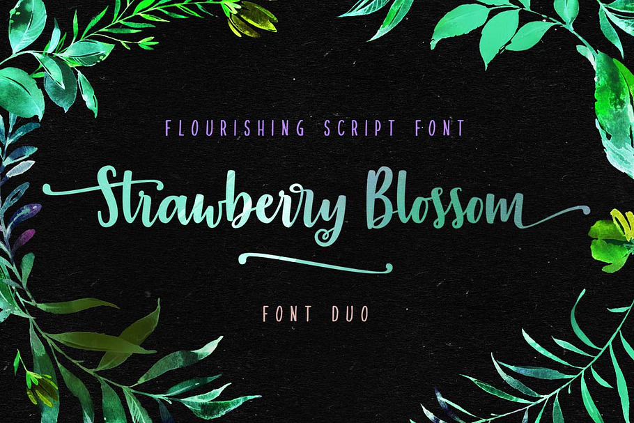 Strawberry Blossom in Scrapbooking Fonts - product preview 8