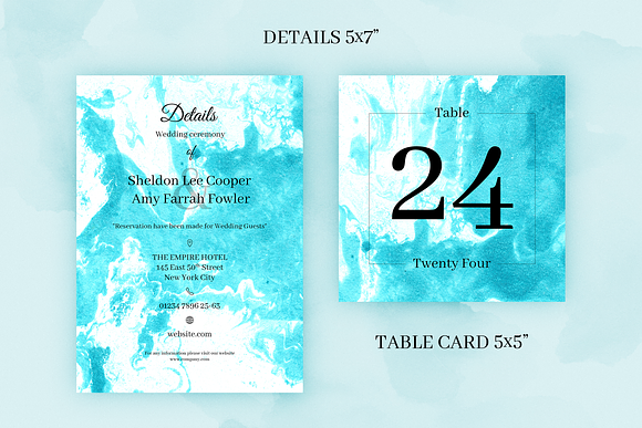 Magic Water. Wedding Invitations in Wedding Templates - product preview 2