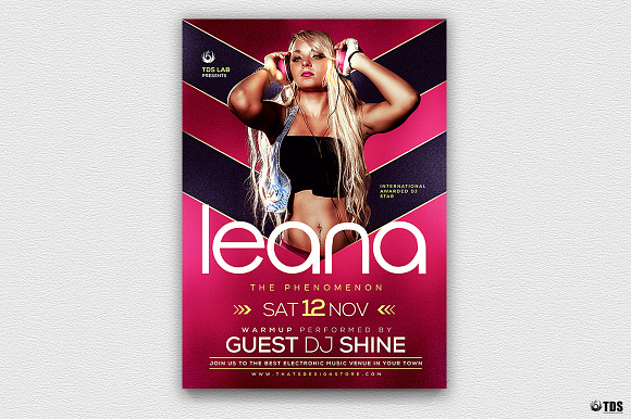 DJ Session Flyer Template V1 in Flyer Templates - product preview 1