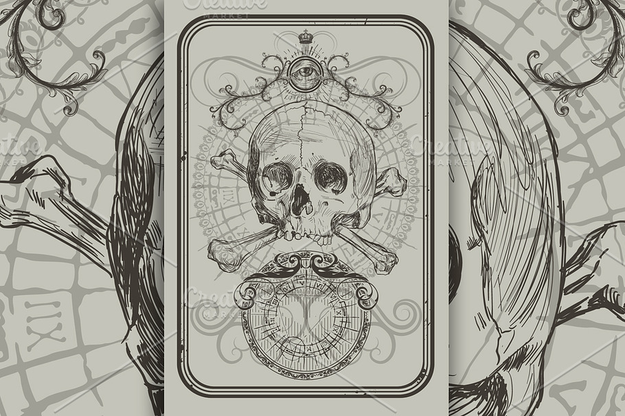 Skull and Bones in Illustrations - product preview 8
