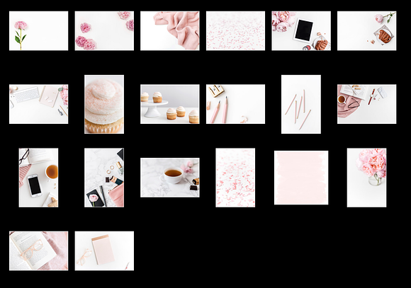 Blush Branding Stock Photo Bundle  in Branding Mockups - product preview 4
