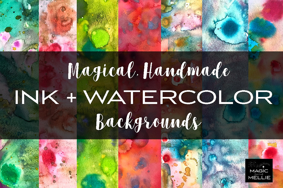 Magical Handmade Watercolor Textures in Textures - product preview 8