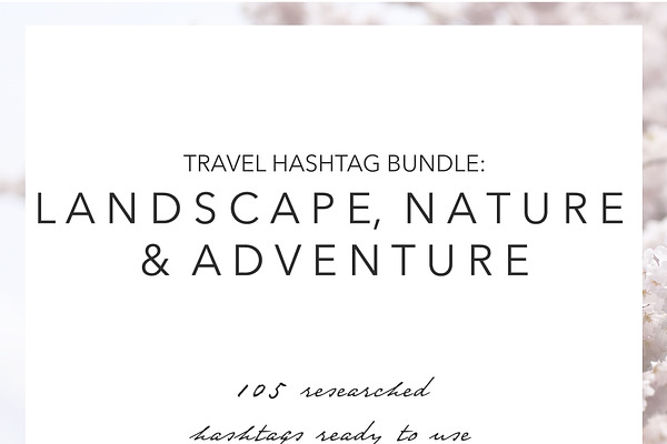 Landscape Nature Adventure Hashtags