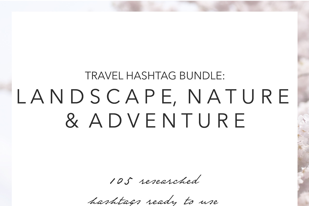 Landscape Nature Adventure Hashtags in Instagram Templates - product preview 8