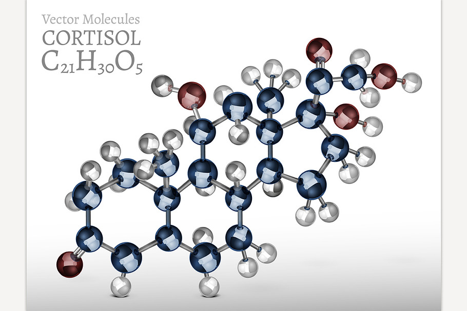 Cortisol Molecule in Illustrations - product preview 8