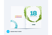 Abstract design of business vector brochure, template cover, poster, flyer