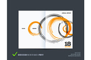Abstract design of business vector brochure, template cover, poster, flyer