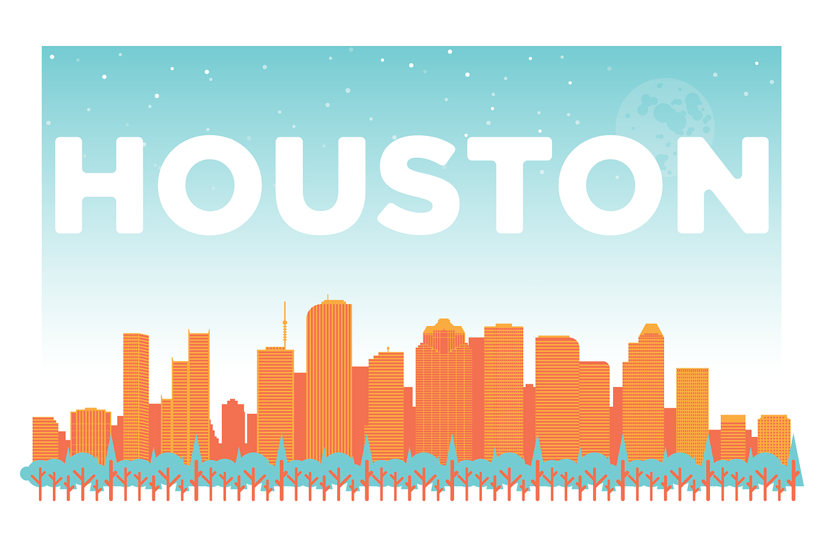 Houston Skyline in Illustrations - product preview 8