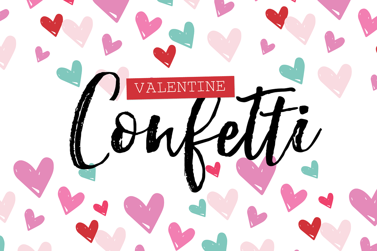 Valentine Confetti Brushes in Photoshop Brushes - product preview 8