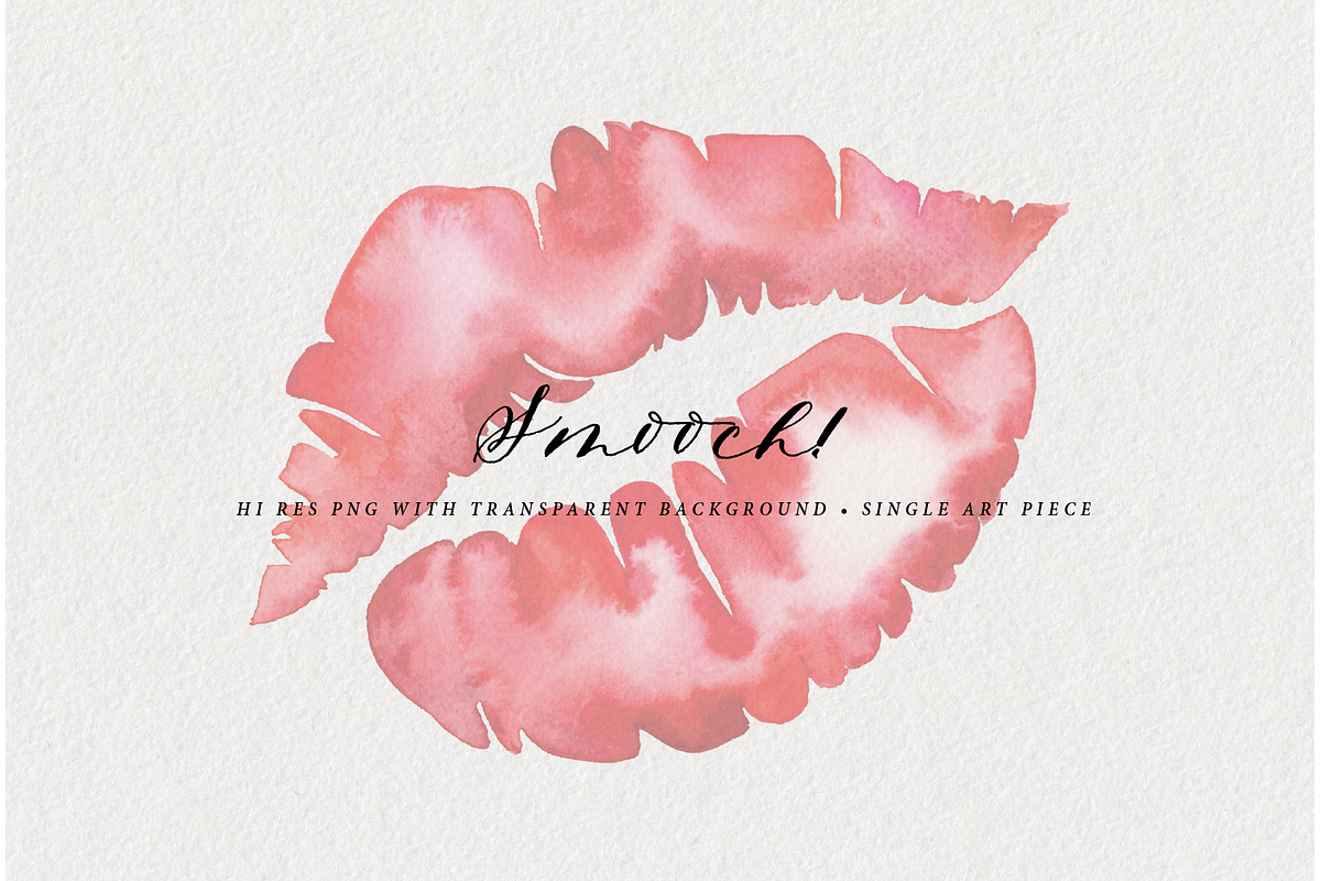 Smooch! - Watercolor Piece in Illustrations - product preview 8