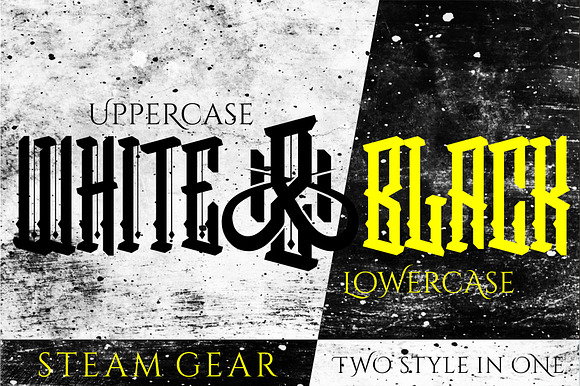Steam Gear (Duo Font) SS in Blackletter Fonts - product preview 1
