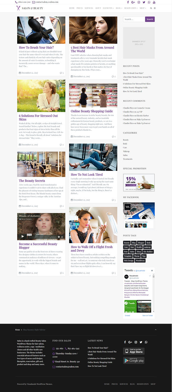 Salon - Beauty WordPress Theme in WordPress Business Themes - product preview 12