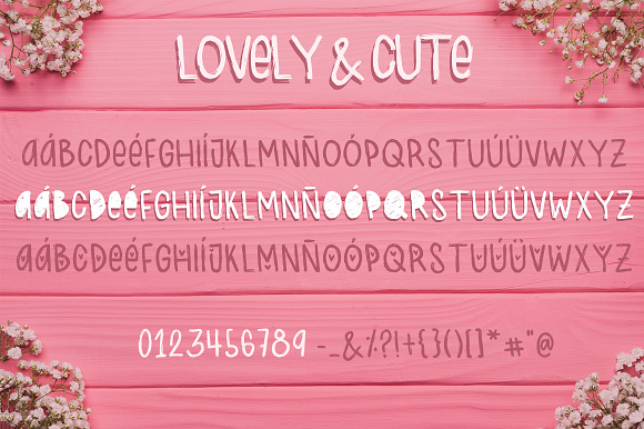 Lovely & Cute - 3 Handmade fonts! in Cute Fonts - product preview 3