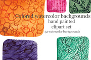 Watercolor backgrounds, raster