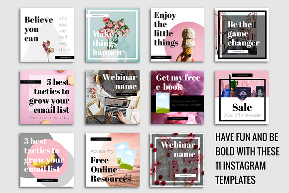 Instagram Templates Edit In Canva in Instagram Templates - product preview 2