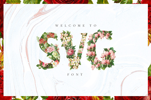Bouqet Flower & Watercolor in Display Fonts - product preview 1