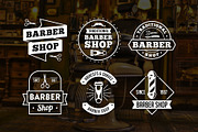 Vintage Barber Shop Logo & Badge