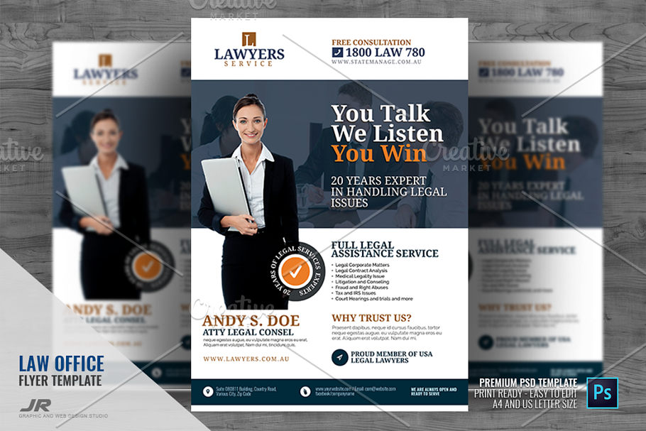 Legal Firm and Law Office Flyer