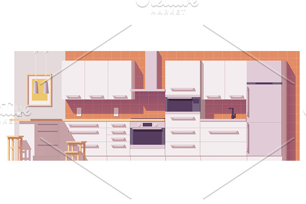 Vector kitchen illustration