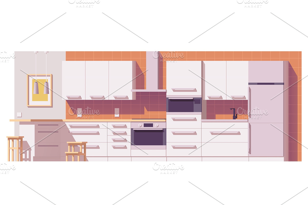 Vector kitchen illustration in Objects - product preview 8