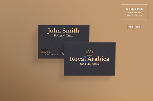 Business Cards | Coffeehouse in Business Card Templates - product preview 2
