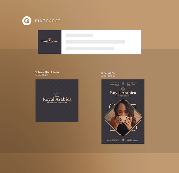 Social Media Pack | Coffeehouse in Social Media Templates - product preview 4