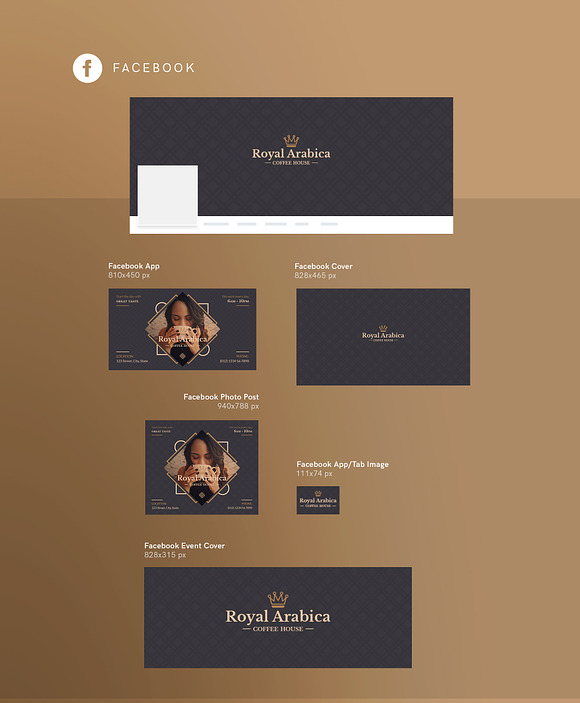 Social Media Pack | Coffeehouse in Social Media Templates - product preview 7