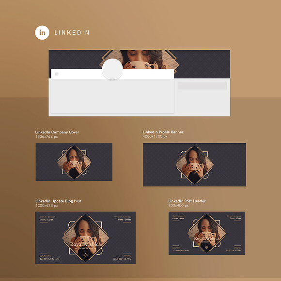 Social Media Pack | Coffeehouse in Social Media Templates - product preview 9