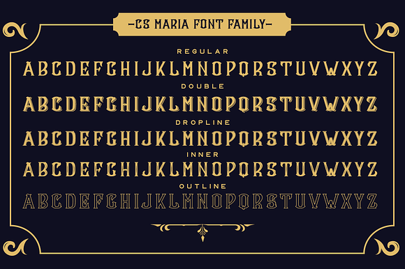 CS Maria Font + Ornaments in Pirate Fonts - product preview 2