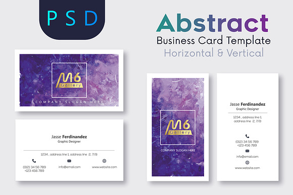 Unique 50 Business Card Bundle in Business Card Templates - product preview 3