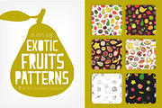 exotic tropical fruits seamless
