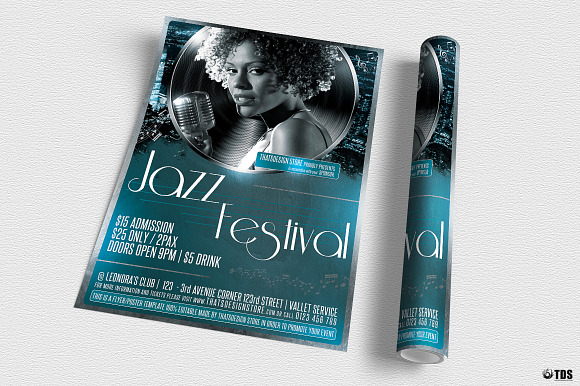 Jazzy Fest Flyer Template V2 in Flyer Templates - product preview 2
