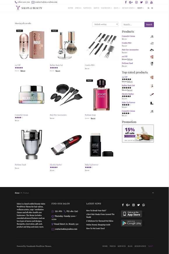 Salon - Beauty WordPress Theme in WordPress Business Themes - product preview 14