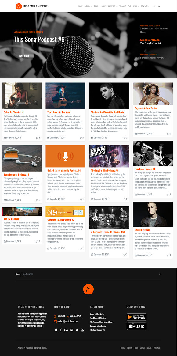 Music Band & Musician WP Theme in WordPress Business Themes - product preview 7