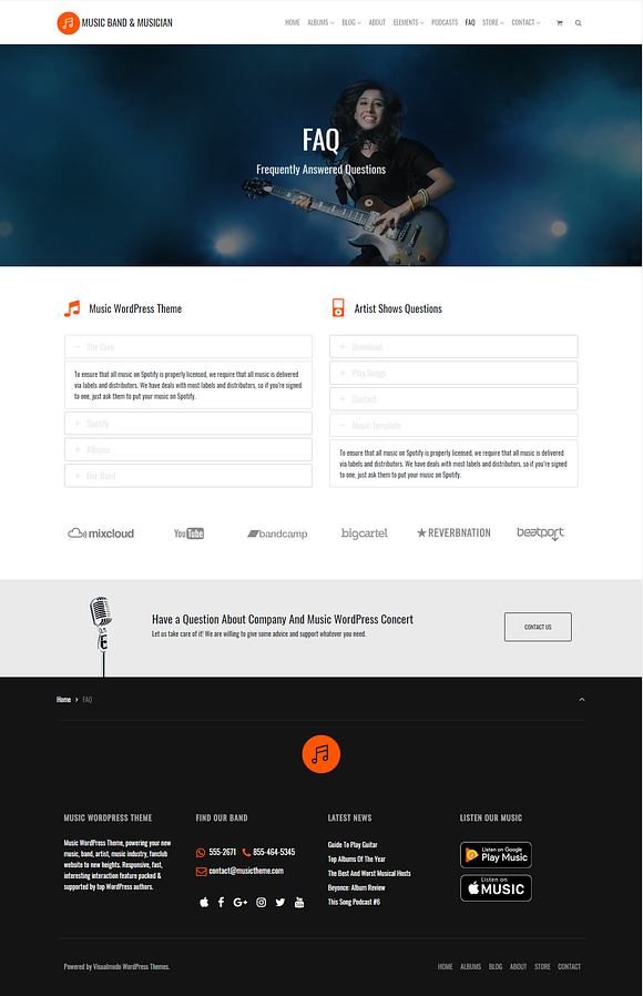 Music Band & Musician WP Theme in WordPress Business Themes - product preview 10