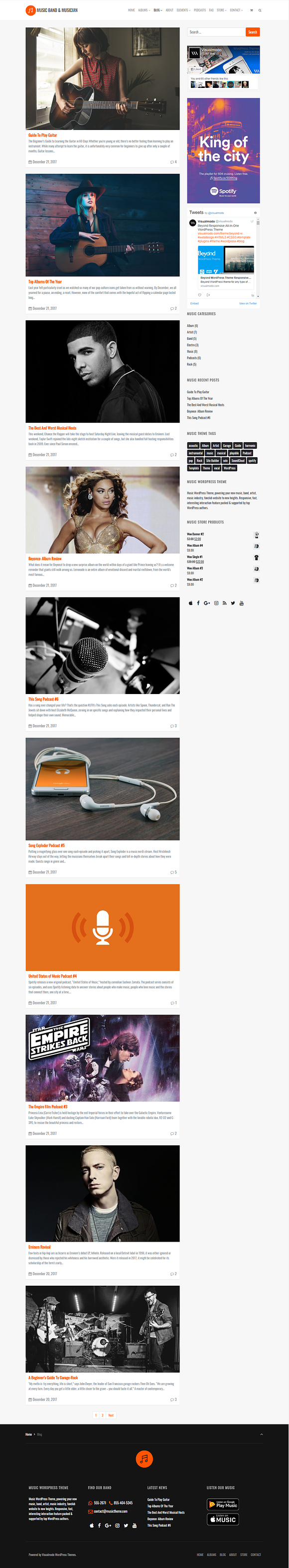 Music Band & Musician WP Theme in WordPress Business Themes - product preview 12