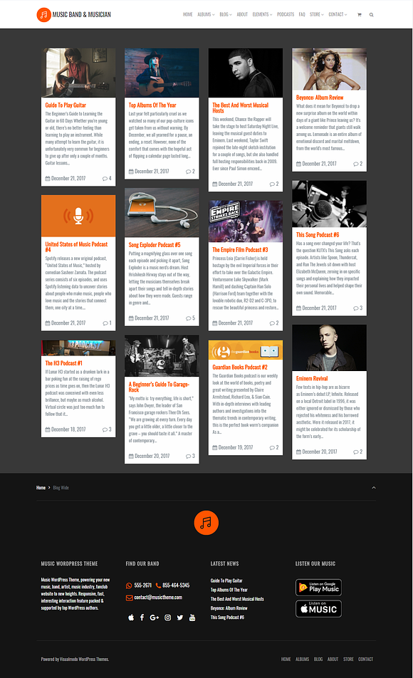 Music Band & Musician WP Theme in WordPress Business Themes - product preview 14