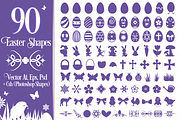 90 Easter Vector Shapes
