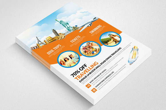 Tour & Travel Agency Flyer Template in Flyer Templates - product preview 1