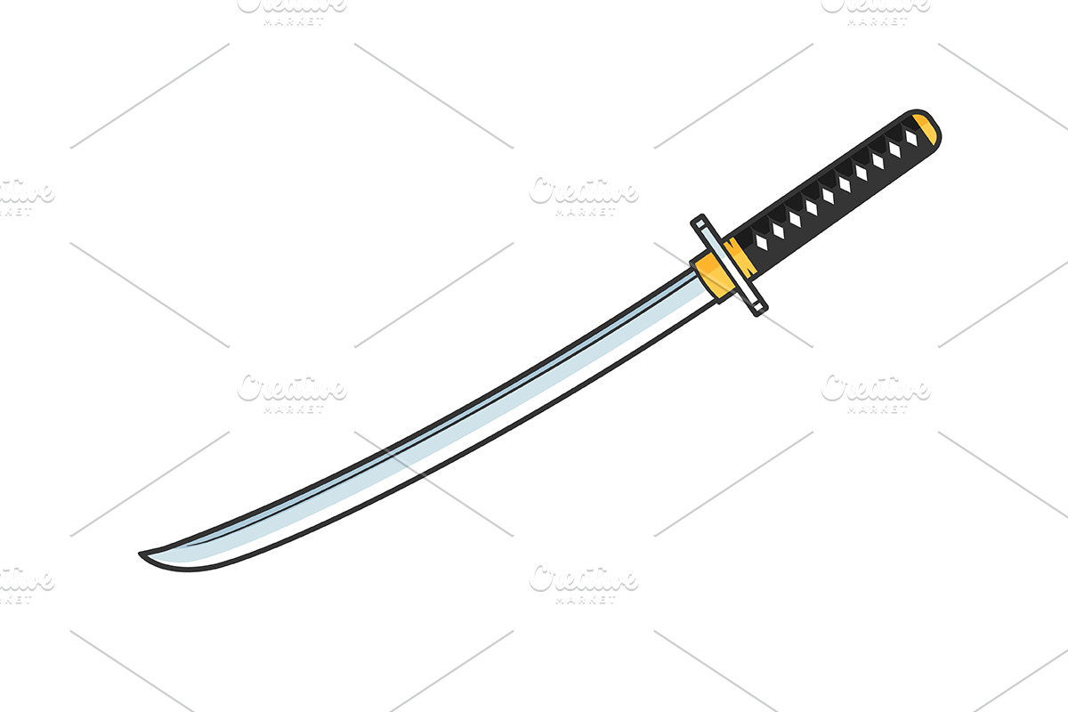 Katana Sword in Objects - product preview 8