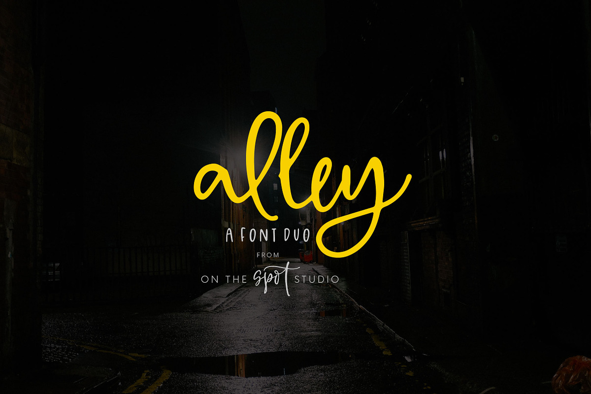 Alley - A Font Duo in Script Fonts - product preview 8