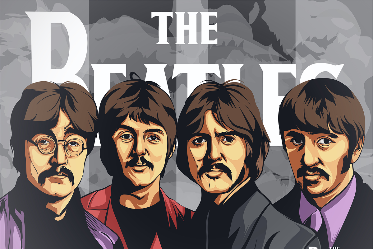 vector ( The Beatles) in Illustrations - product preview 8