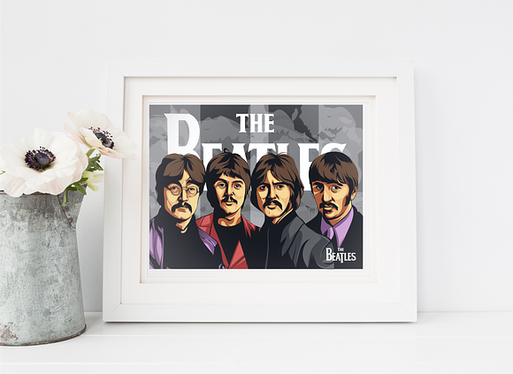 vector ( The Beatles) in Illustrations - product preview 1