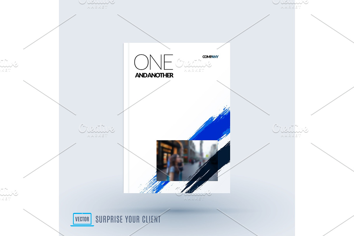 Abstract design of business vector brochure, template cover in Illustrations - product preview 8