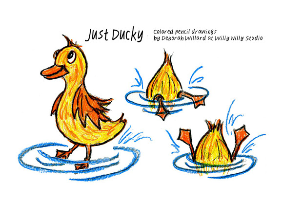 Just Ducky Color Sketches in Illustrations - product preview 1