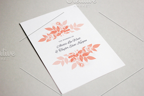 Foliage Wedding Suite No.1 in Wedding Templates - product preview 3