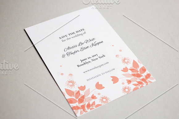 Foliage Wedding Suite No.1 in Wedding Templates - product preview 4