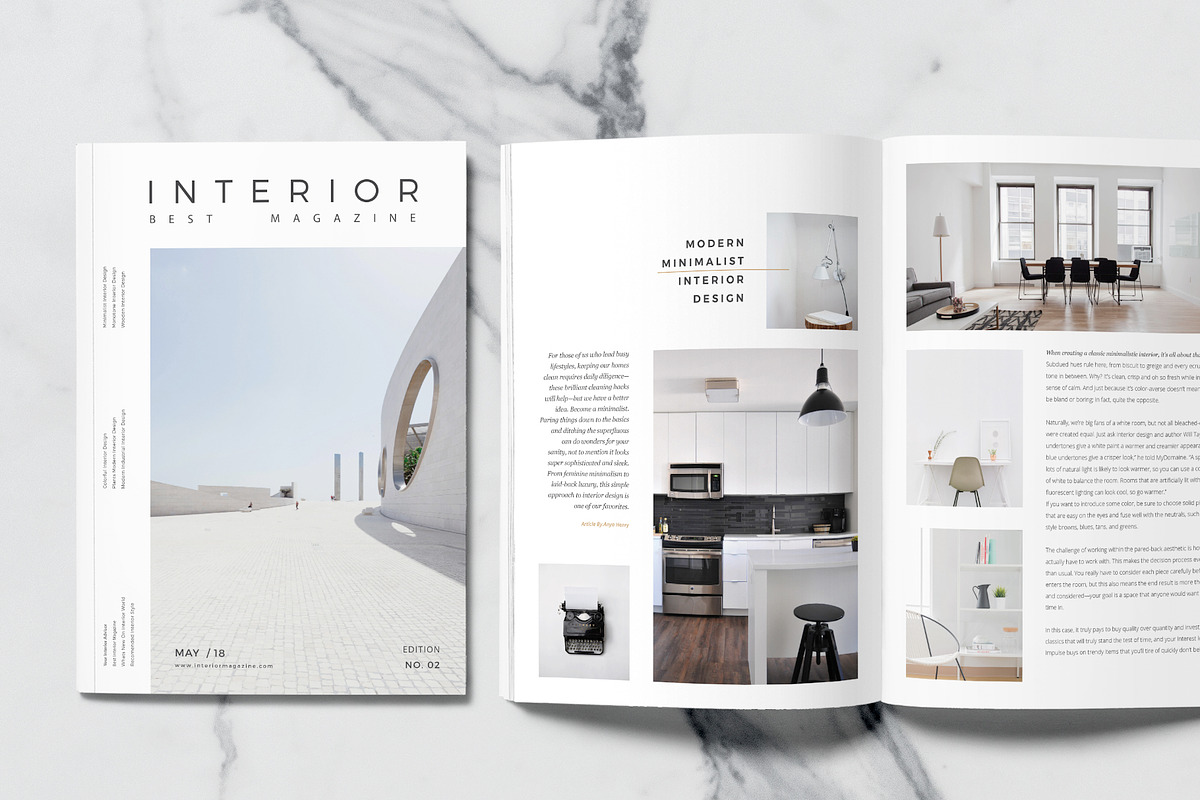 Minimal Interior Magazine in Magazine Templates - product preview 8