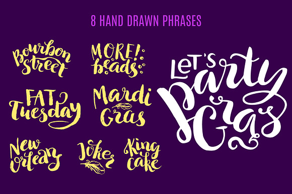 Mardi Gras Set in Illustrations - product preview 1