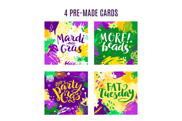 Mardi Gras Set in Illustrations - product preview 4